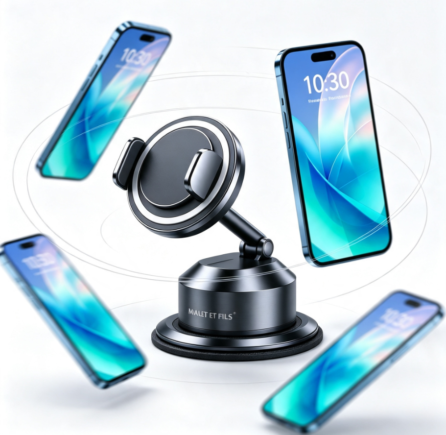 Support téléphone magnétique pour voiture