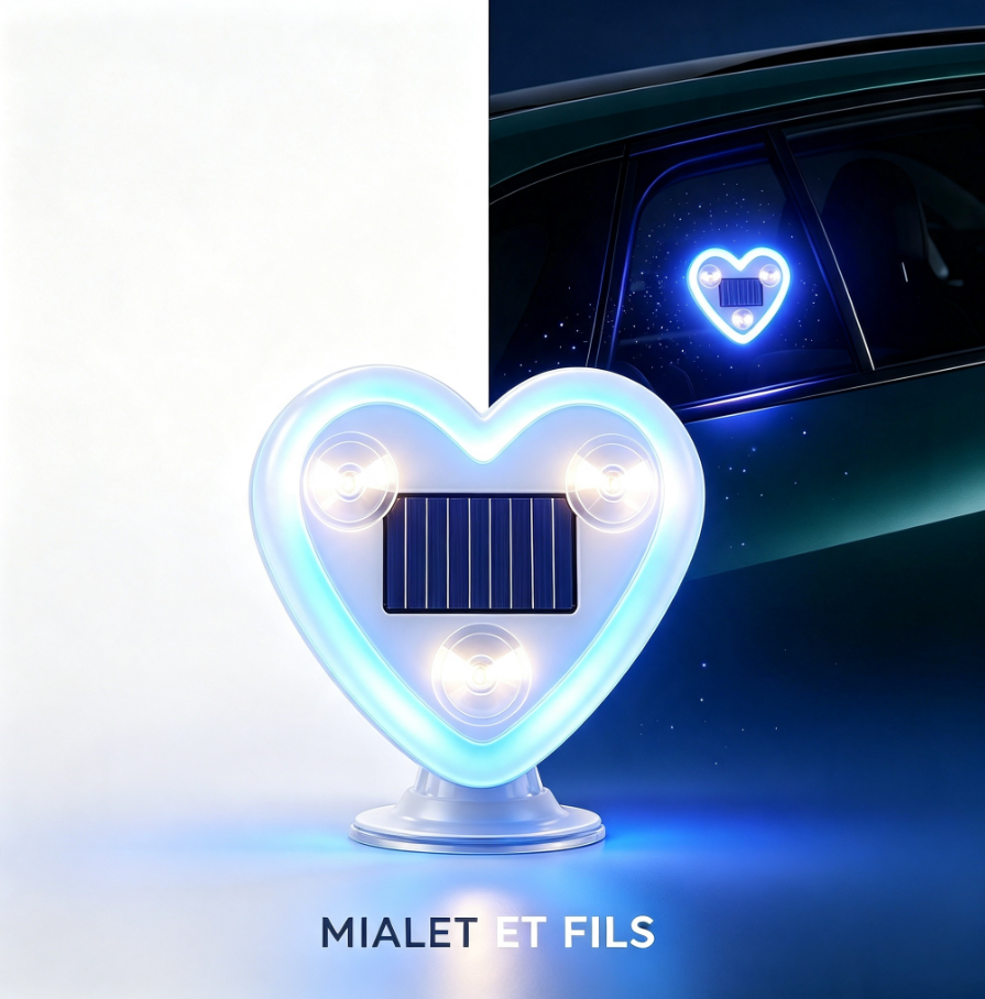 Lumière d’ambiance solaire pour voiture